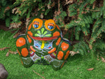 Frog Flower Pot, Colorful Ceramic Planter, Talavera Pottery, Indoor Outdoor Planter, Talavera Pot, Mexican Planter, Handmade Frog Pot, Large