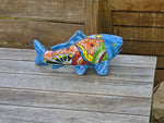 Ceramic Koi Fish, Talavera Pottery, Handmade in Mexico, Fish Figurine Home Decor, Garden or Porch Decor, Yard Art, Gift for Fish Lovers