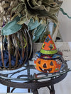 Pumpkin Halloween Talavera Pottery, Decorative Pumpkin, Handmade Mexican Talavera Art, Fall Garden Decor, Talavera Halloween Decor, Small