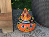 Pumpkin Halloween Talavera Pottery, Decorative Pumpkin, Handmade Mexican Talavera Art, Fall Garden Decor, Talavera Halloween Decor, Small