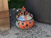 Pumpkin Halloween Talavera Pottery, Decorative Pumpkin, Handmade Mexican Talavera Art, Fall Garden Decor, Talavera Halloween Decor, Small