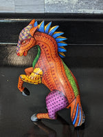 Horse Alebrije, Artesania Mexicana, Oaxacan Art, Animal Wood Carving, Mexican Alebrije Gift Idea, Handmade Dancing Horse Alebrije