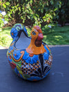 Talavera Chicken Flower Pot, Talavera Planter, Handmade Planter, Outdoor Or Indoor Flower Pot, Colorful Ceramic Mexican Garden Decor, Medium