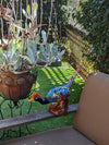 Roadrunner Yard Art, Colorful Bird Art, Talavera Roadrunner Metal Bird Decor, Metal Bird Ornament, Bird Statue Decor For Your Home Or Yard