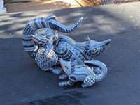 Opossum Alebrijes, Artesania Mexicana, Oaxacan Art, Animal Wood Carving, Mexican Alebrije Gift Idea, Handmade Alebrije Family of 3 Opossums
