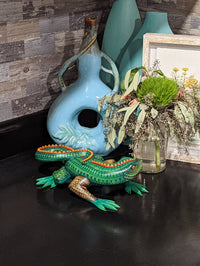 Lizard Alebrije, Artesania Mexicana, Oaxacan Art, Animal Wood Carving, Mexican Alebrije Gift Idea, Handmade Lizard Alebrije