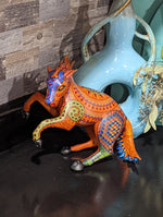 Horse Alebrije, Artesania Mexicana, Oaxacan Art, Animal Wood Carving, Mexican Alebrije Gift Idea, Handmade Dancing Horse Alebrije