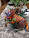 Horse Alebrije, Artesania Mexicana, Oaxacan Art, Animal Wood Carving, Mexican Alebrije Gift Idea, Handmade Dancing Horse Alebrije