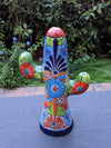 Saguaro Cactus Decor, Mexican Talavera Pottery, Cactus Room Decor - Bedroom, Bathroom, Cactus Decorations, Unique Gift