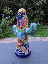 Saguaro Cactus Decor, Mexican Talavera Pottery, Cactus Room Decor - Bedroom, Bathroom, Cactus Decorations, Unique Gift