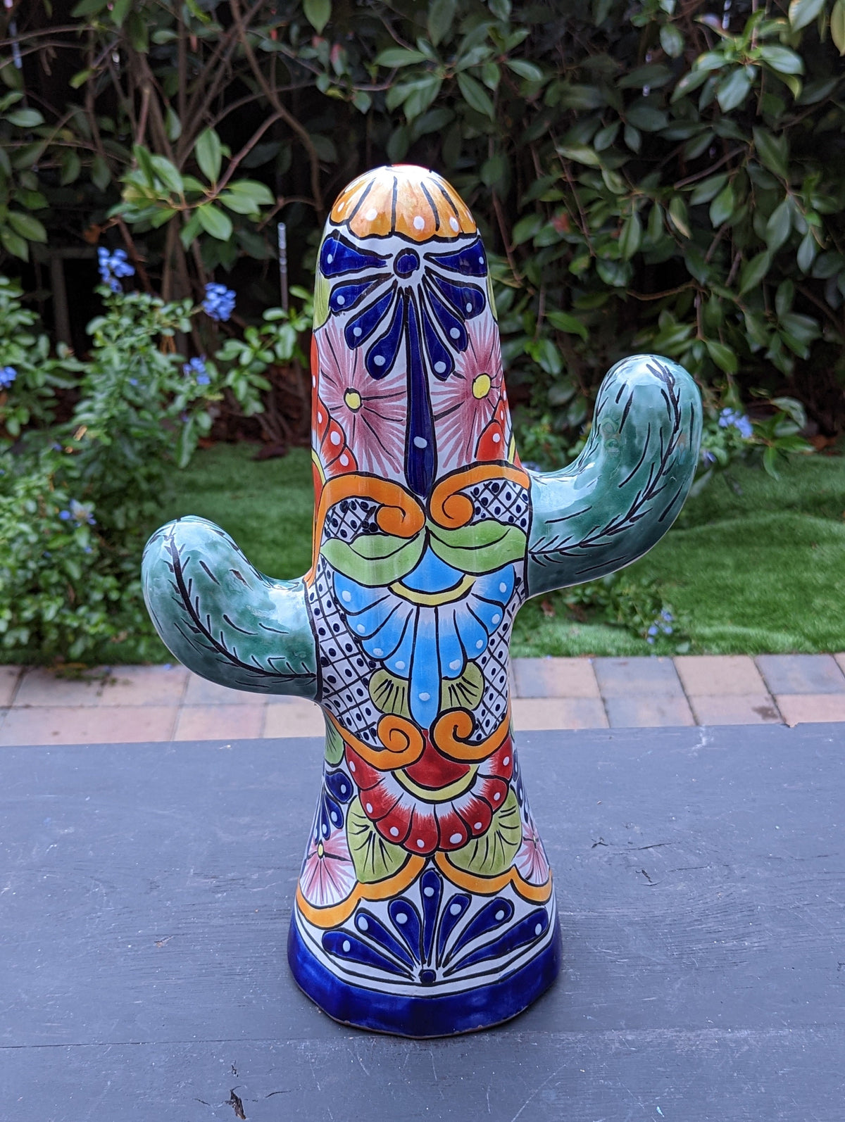 Saguaro Cactus Decor, Mexican Talavera Pottery, Cactus Room Decor - Bedroom, Bathroom, Cactus Decorations, Unique Gift