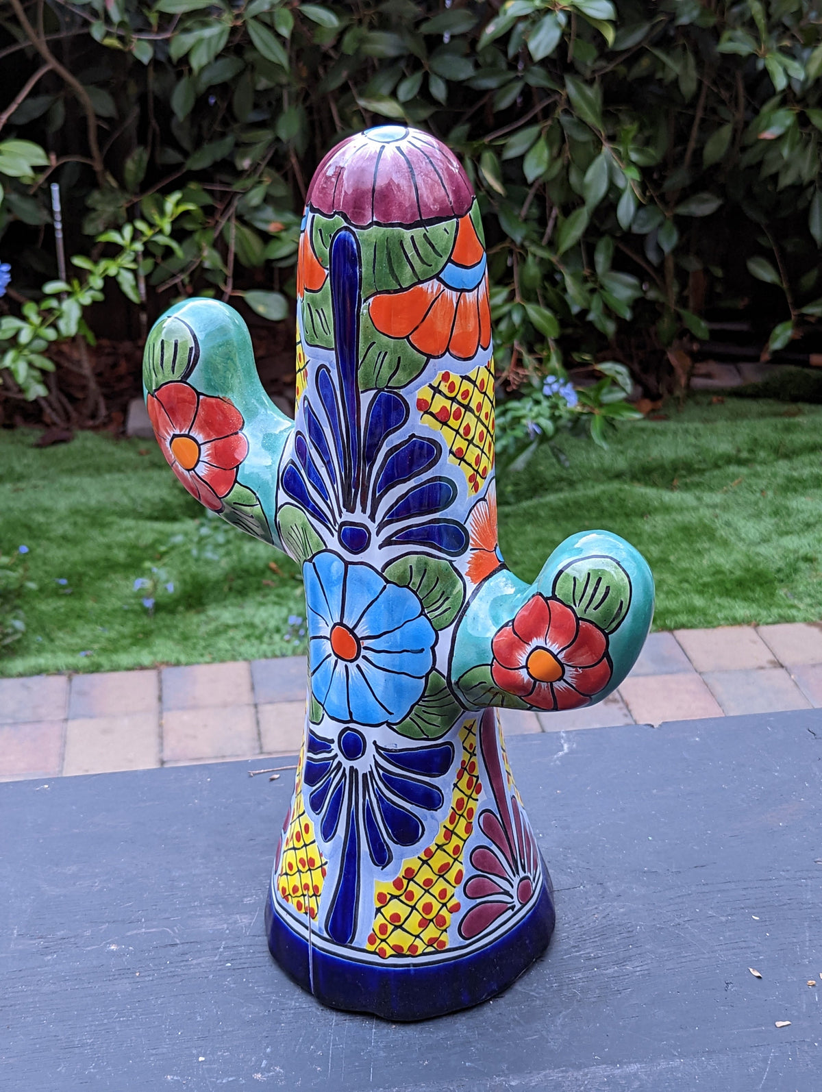 Saguaro Cactus Decor, Mexican Talavera Pottery, Cactus Room Decor - Bedroom, Bathroom, Cactus Decorations, Unique Gift