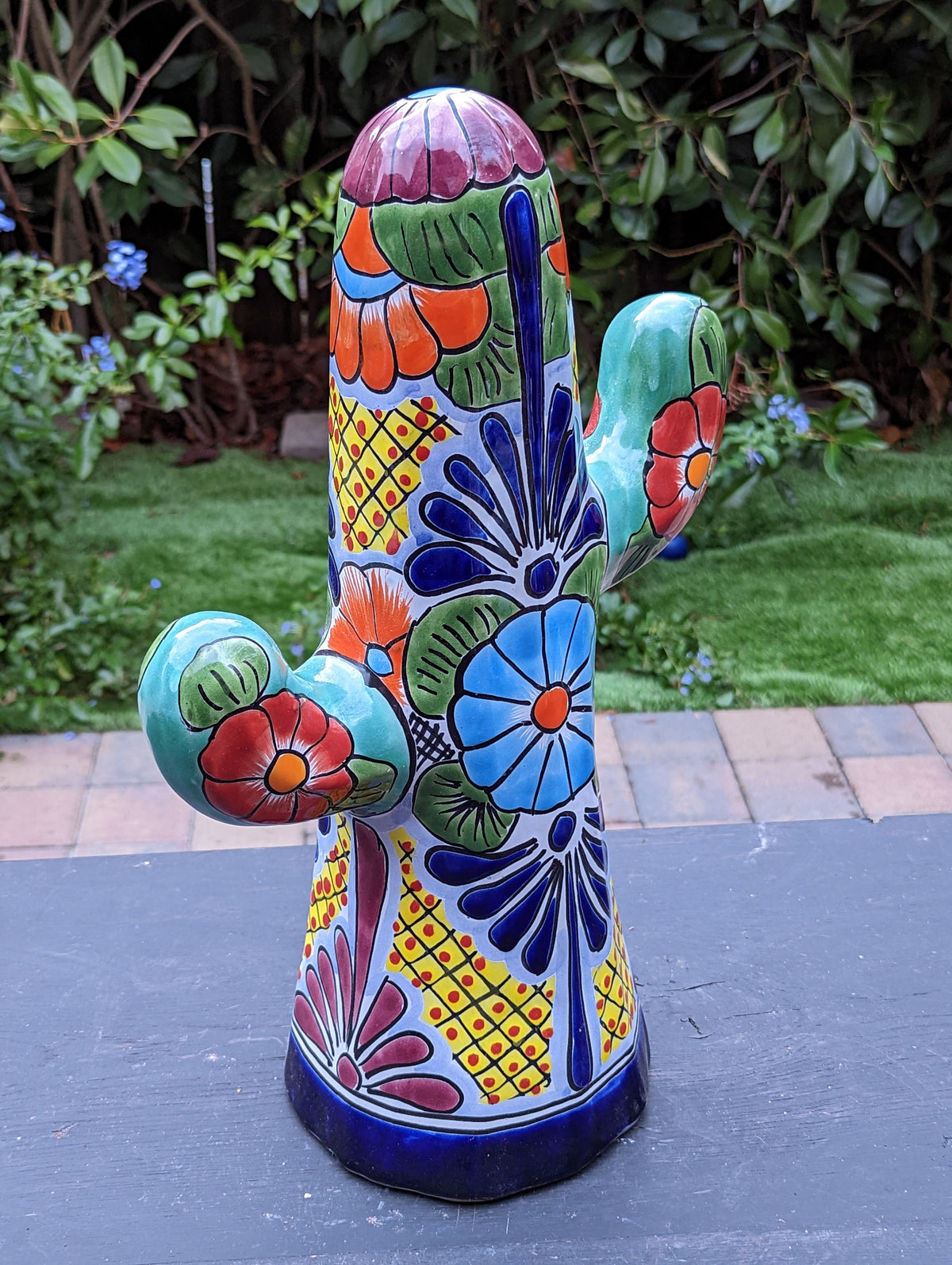 Saguaro Cactus Decor, Mexican Talavera Pottery, Cactus Room Decor - Bedroom, Bathroom, Cactus Decorations, Unique Gift