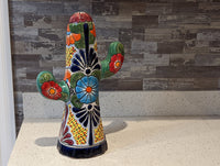 Saguaro Cactus Decor, Mexican Talavera Pottery, Cactus Room Decor - Bedroom, Bathroom, Cactus Decorations, Unique Gift