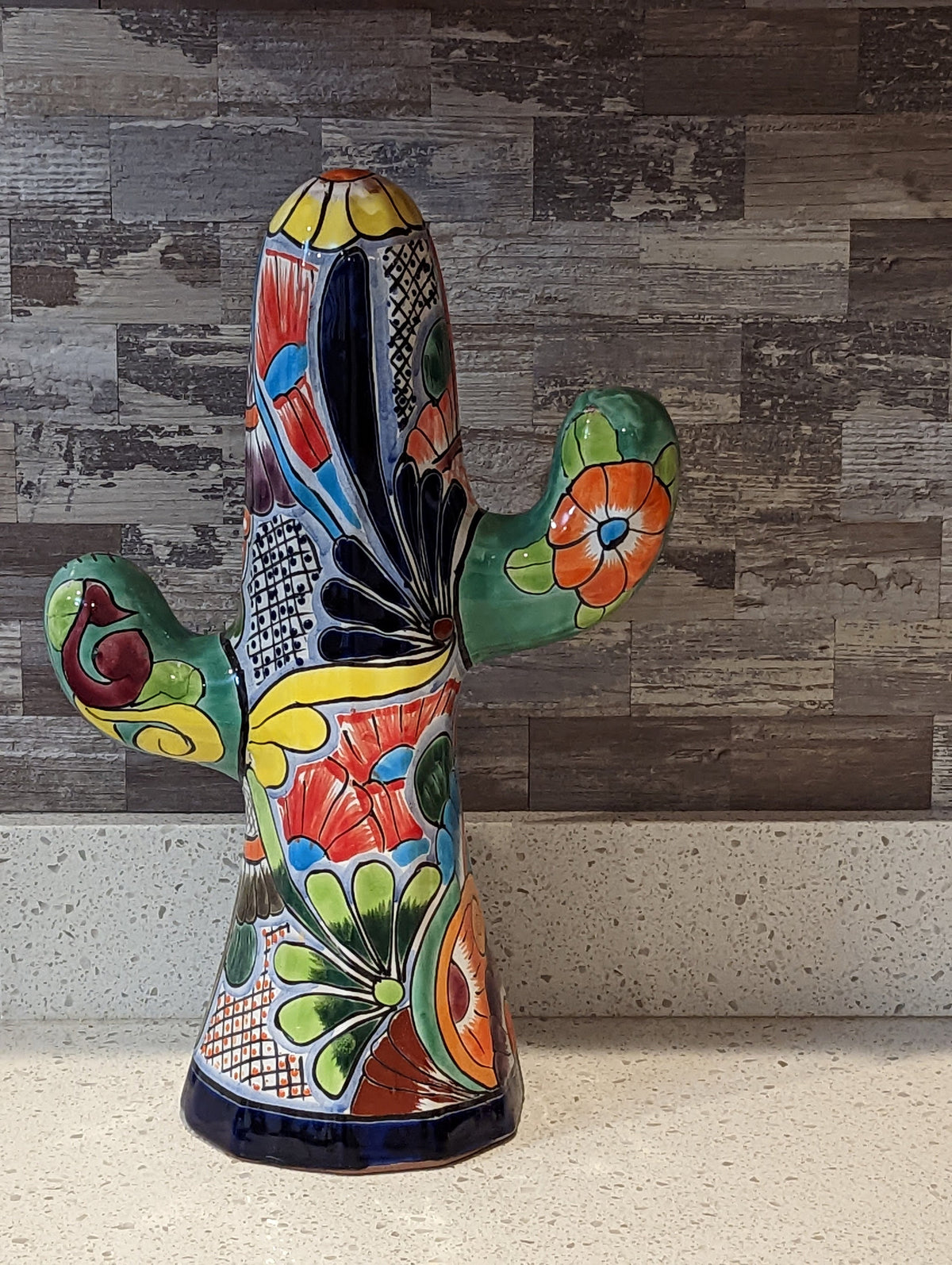 Saguaro Cactus Decor, Mexican Talavera Pottery, Cactus Room Decor - Bedroom, Bathroom, Cactus Decorations, Unique Gift