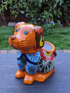 Cute Dog Flower Pot, Talavera Planter, Dog Decor, Flower Pots Outdoor, Dog Decorations, Handmade Mexican Talavera Pottery, Cute Dog Gifts