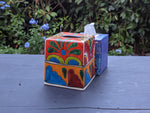 Facial Tissue Holder, Square Tissue Box, Talavera Pottery, Handmade in Mexico, 6" Tall Tissue Case