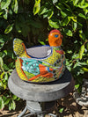 Talavera Chicken Flower Pot, Talavera Planter, Handmade Planter, Outdoor Or Indoor Flower Pot, Colorful Ceramic Mexican Garden Decor, Medium