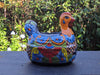 Talavera Chicken Flower Pot, Talavera Planter, Handmade Planter, Outdoor Or Indoor Flower Pot, Colorful Ceramic Mexican Garden Decor, Medium