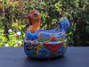 Talavera Chicken Flower Pot, Talavera Planter, Handmade Planter, Outdoor Or Indoor Flower Pot, Colorful Ceramic Mexican Garden Decor, Medium