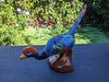 Roadrunner Yard Art, Colorful Bird Art, Talavera Roadrunner Metal Bird Decor, Metal Bird Ornament, Bird Statue Decor For Your Home Or Yard