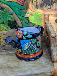 Ceramic Watering Can, Small CHIP, Talavera Pottery, Handmade Large Colorful Watering Pot, Ceramic Watering Pot Home Decor, Made In Mexico