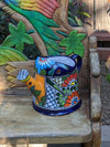 Ceramic Watering Can, Talavera Pottery, Handmade Large Watering Can, Colorful Watering Pot, Ceramic Watering Pot Home Decor, Made In Mexico