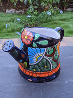 Ceramic Watering Can, Small CHIP, Talavera Pottery, Handmade Large Colorful Watering Pot, Ceramic Watering Pot Home Decor, Made In Mexico
