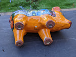 Ceramic Pig Figurine, Cute Flower Pot, Pig Yard Art, Talavera Pottery, Pig Lover Gifts, Ceramic Flower Pot, Handmade in Mexico