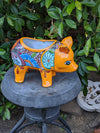 Ceramic Pig Figurine, Cute Flower Pot, Pig Yard Art, Talavera Pottery, Pig Lover Gifts, Ceramic Flower Pot, Handmade in Mexico