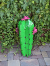 Cactus Garden Decor, Cactus Decorations for Yard or Home, Hand Painted Lifelike Metal Cactus, Mexican Yard Art