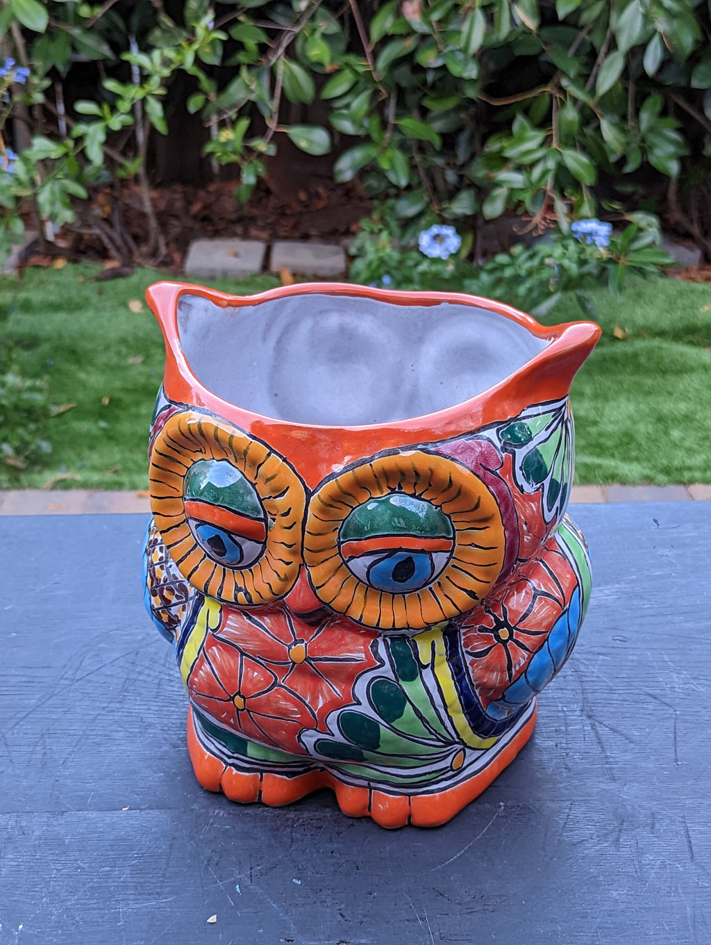 Talavera Owl Flower Pot, Ceramic Planter, Handmade Talavera Pottery, Garden Decor, Outdoor Decorations, Indoor Home Decor, Cute Owl Gifts