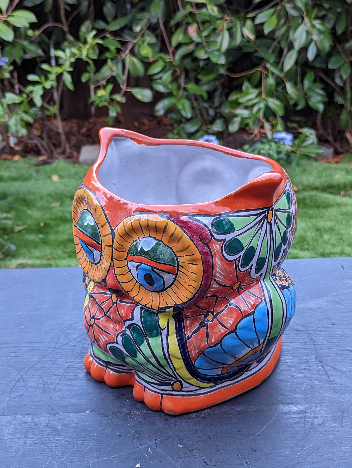 Talavera Owl Flower Pot, Ceramic Planter, Handmade Talavera Pottery, Garden Decor, Outdoor Decorations, Indoor Home Decor, Cute Owl Gifts
