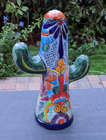 Saguaro Cactus Decor, Mexican Talavera Pottery, Cactus Room Decor - Bedroom, Bathroom, Cactus Decorations, Unique Gift