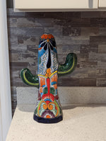 Saguaro Cactus Decor, Mexican Talavera Pottery, Cactus Room Decor - Bedroom, Bathroom, Cactus Decorations, Unique Gift