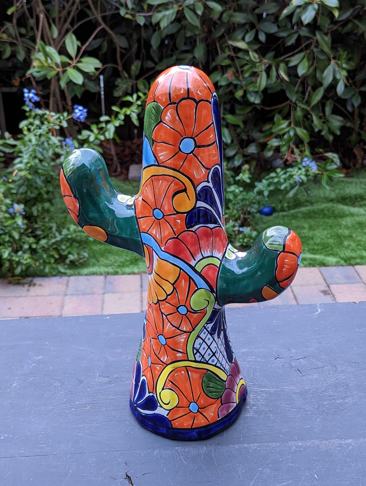Saguaro Cactus Decor, Mexican Talavera Pottery, Cactus Room Decor - Bedroom, Bathroom, Cactus Decorations, Unique Gift