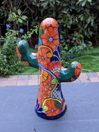 Saguaro Cactus Decor, Mexican Talavera Pottery, Cactus Room Decor - Bedroom, Bathroom, Cactus Decorations, Unique Gift