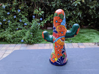 Saguaro Cactus Decor, Mexican Talavera Pottery, Cactus Room Decor - Bedroom, Bathroom, Cactus Decorations, Unique Gift