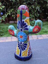 Saguaro Cactus Decor, Mexican Talavera Pottery, Cactus Room Decor - Bedroom, Bathroom, Cactus Decorations, Unique Gift