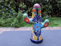 Saguaro Cactus Decor, Mexican Talavera Pottery, Cactus Room Decor - Bedroom, Bathroom, Cactus Decorations, Unique Gift