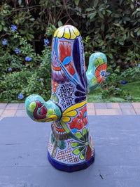 Saguaro Cactus Decor, Mexican Talavera Pottery, Cactus Room Decor - Bedroom, Bathroom, Cactus Decorations, Unique Gift