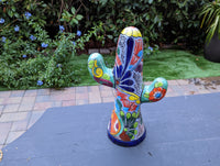 Saguaro Cactus Decor, Mexican Talavera Pottery, Cactus Room Decor - Bedroom, Bathroom, Cactus Decorations, Unique Gift