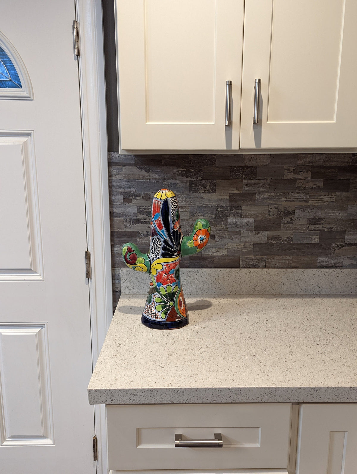 Saguaro Cactus Decor, Mexican Talavera Pottery, Cactus Room Decor - Bedroom, Bathroom, Cactus Decorations, Unique Gift
