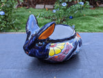 Rabbit Planter, Talavera Pottery, Colorful Ceramic Plant Pot, Indoor Home Decor, Outdoor Garden Decor, Hand Painted Mexican Yard Decor