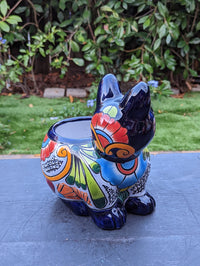 Cute Cat Flower Pot, Talavera Planter, Cat Decor, Flower Pots Indoor, Cat Decorations, Talavera Pottery, Handmade, Cute Cat Gifts