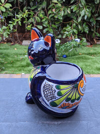 Cute Cat Flower Pot, Talavera Planter, Cat Decor, Flower Pots Indoor, Cat Decorations, Talavera Pottery, Handmade, Cute Cat Gifts