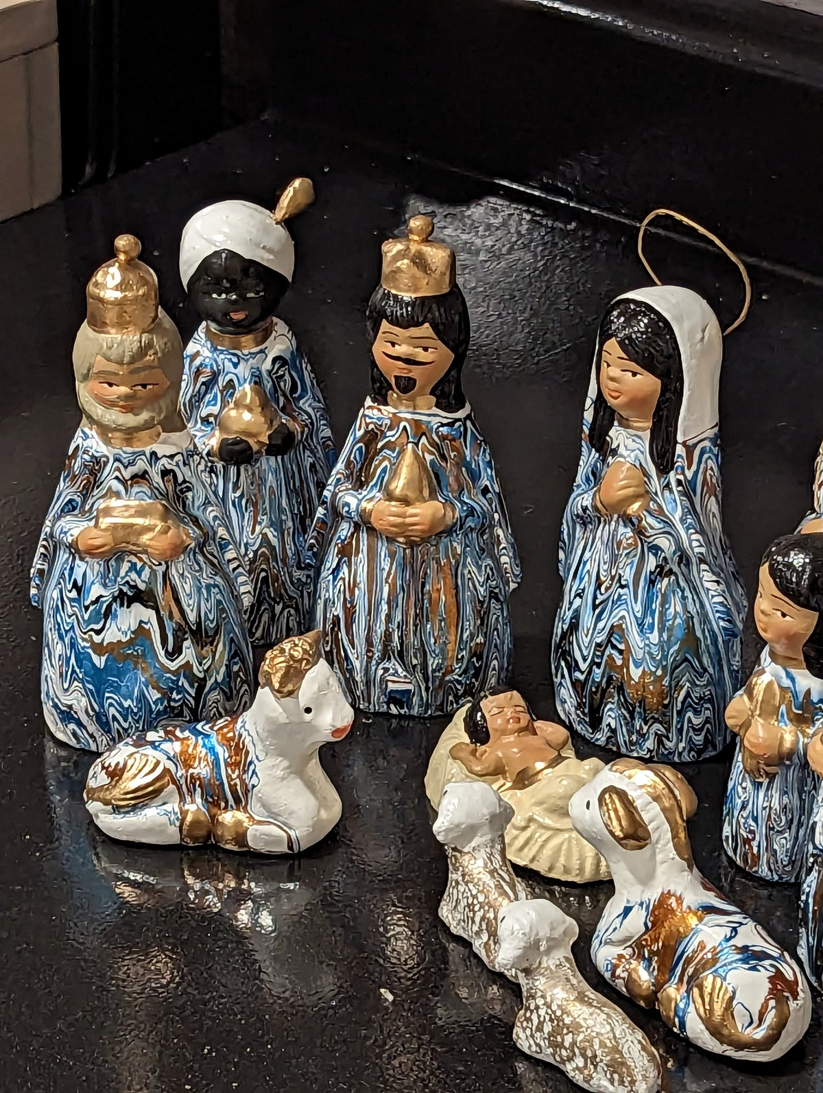 Christmas Nativity Set and Scene, Holy Family Home Decor, Original Handcrafted Art from Mexico, One-of-a-Kind Gift - 13 Pieces