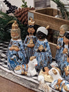 Christmas Nativity Set and Scene, Holy Family Home Decor, Original Handcrafted Art from Mexico, One-of-a-Kind Gift - 13 Pieces