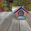 Ceramic Bird Feeder, Talavera Pottery, Decorative Outdoor Hanging Feeder Station, Handmade Mexican Pottery, Attract Wild Birds