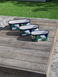 Succulent Planter Boxes, Talavera Pottery, Indoor Outdoor Windowsill Planters, Narrow Planters - Set of 3 Pots
